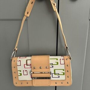 NWOT Small Multi-color Guess Purse / Shoulder Bag and Matching Wallet